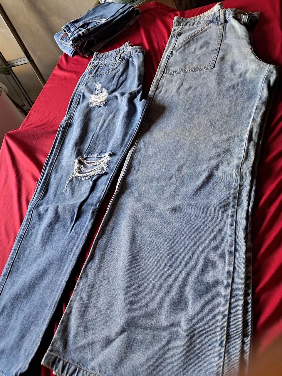 14 calças jeans femininas 1 saia e 1 bermuda  - Foto 5