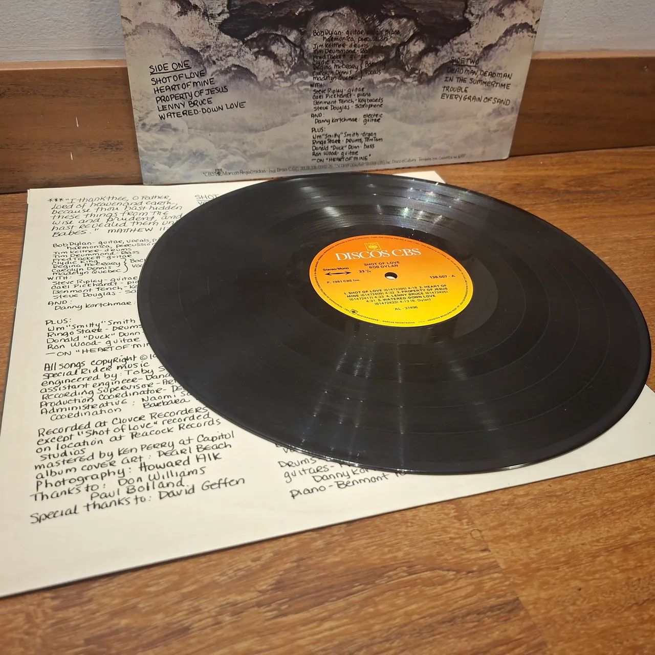 LP Shot of love / Bob Dylan - Foto 3