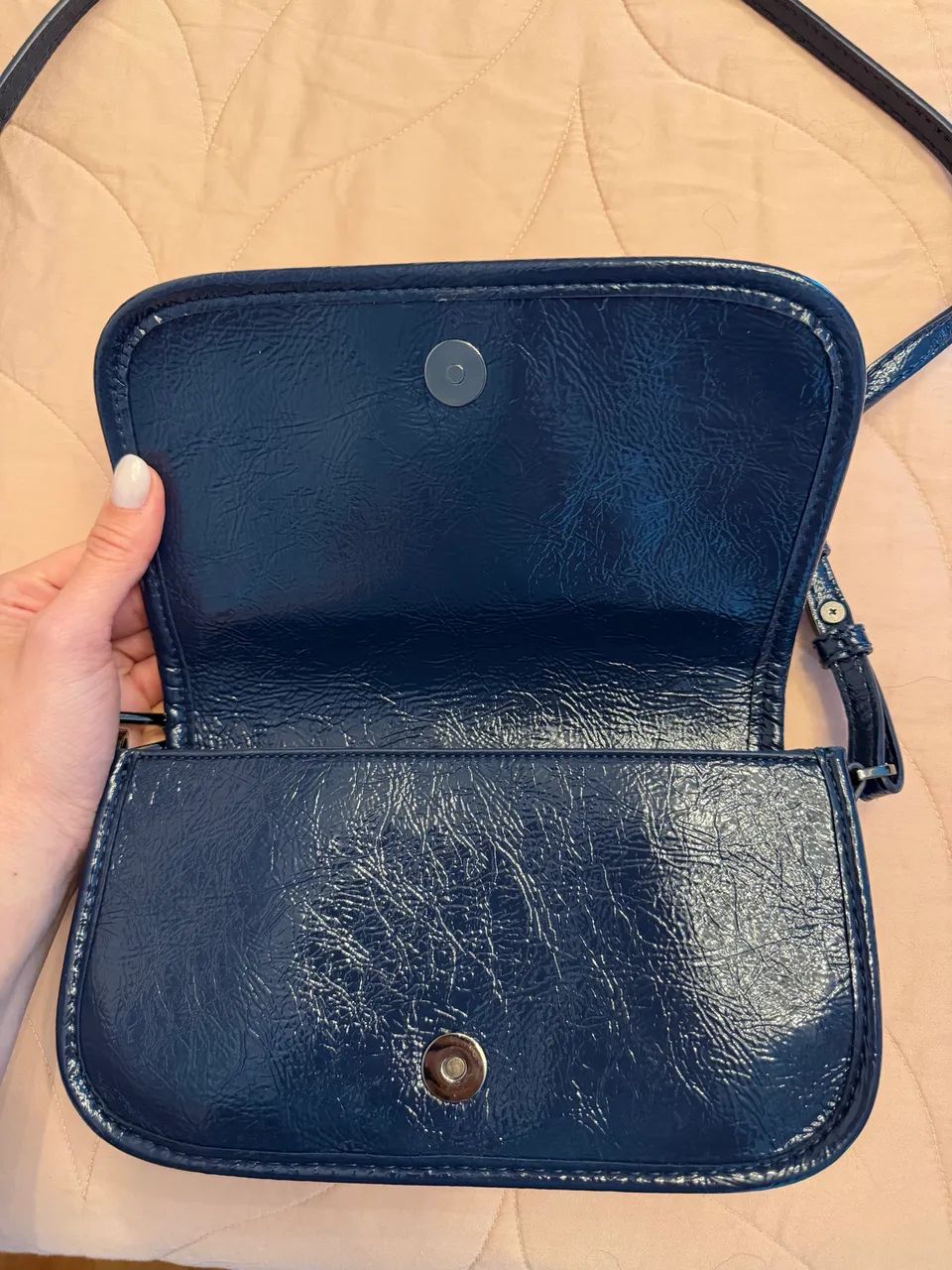 Bolsa Azul Marinho - Zara - Foto 3