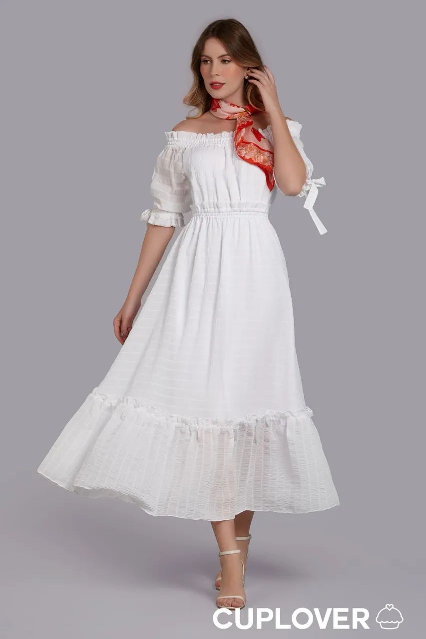 Vestido Cuplover Duqueza Branco - Foto 3