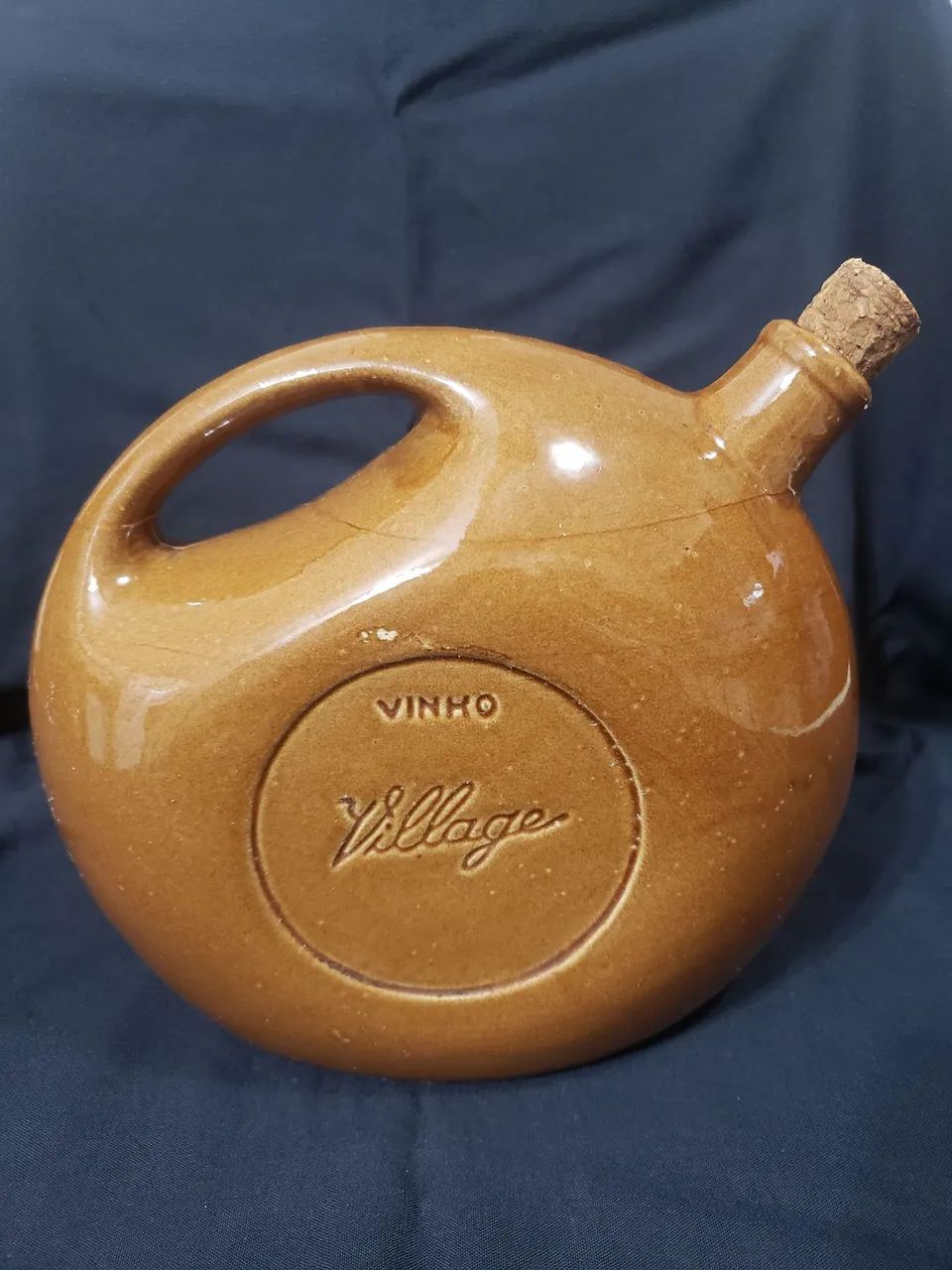Garrafa de vinho Cerâmica antigo  - Foto 2