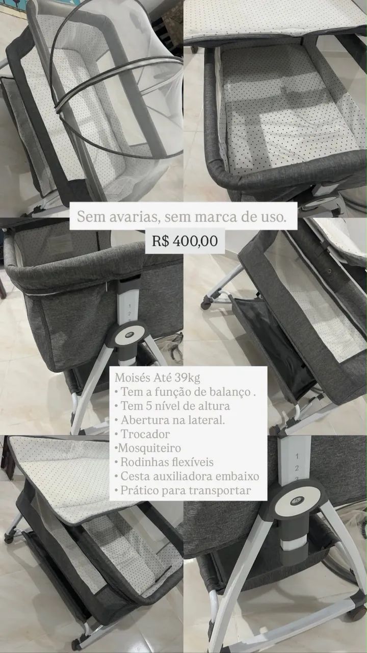 Moisés e carrinho para bebê  - Foto 5