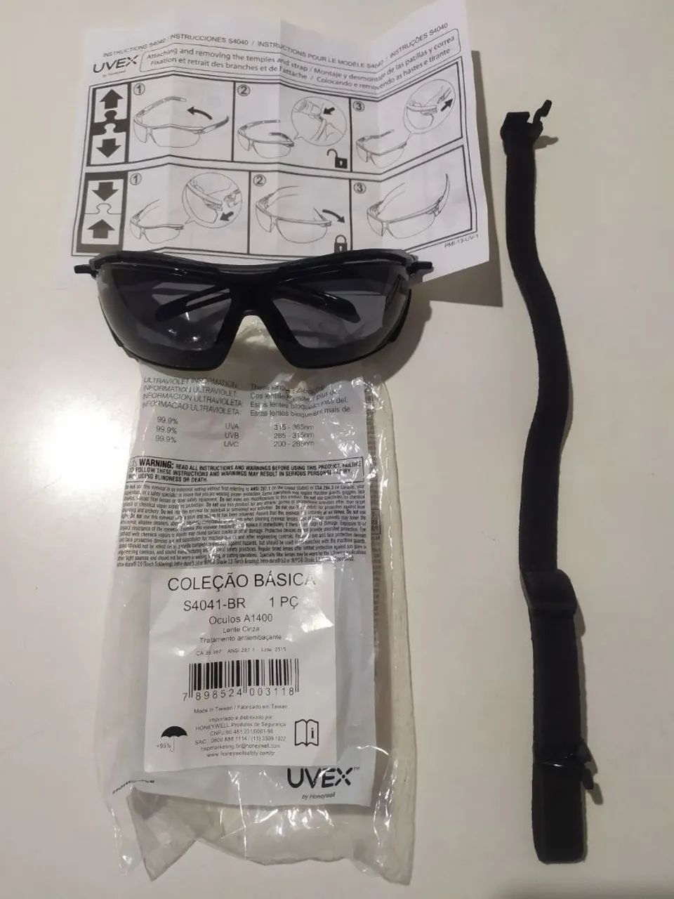 Óculos de segurança Uvex importado 