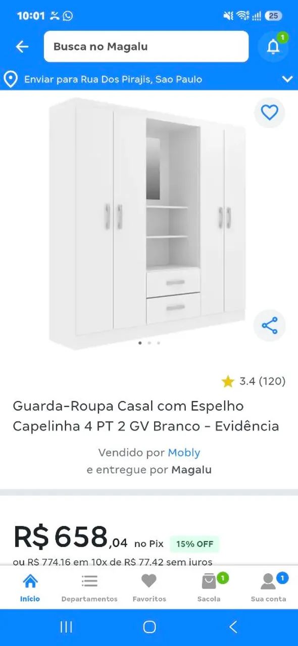 Guarda de Casal com espelho - Foto 3