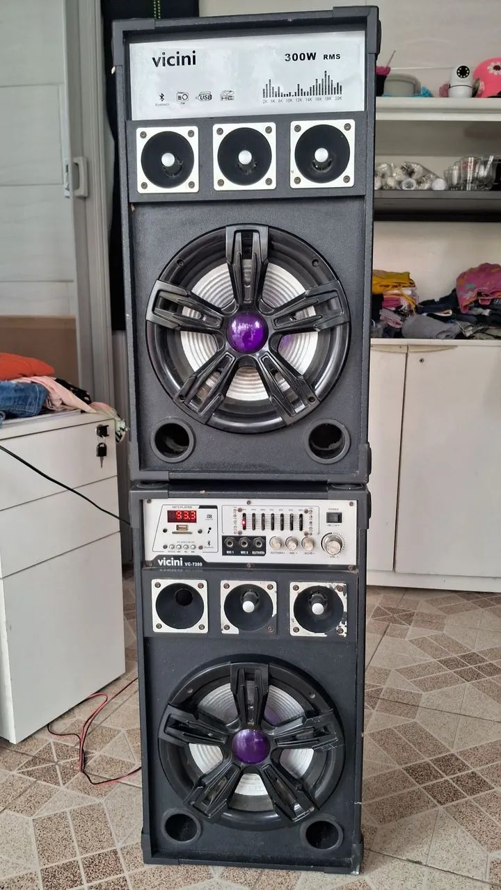 Caixa de som amplificadora Bluetooth 