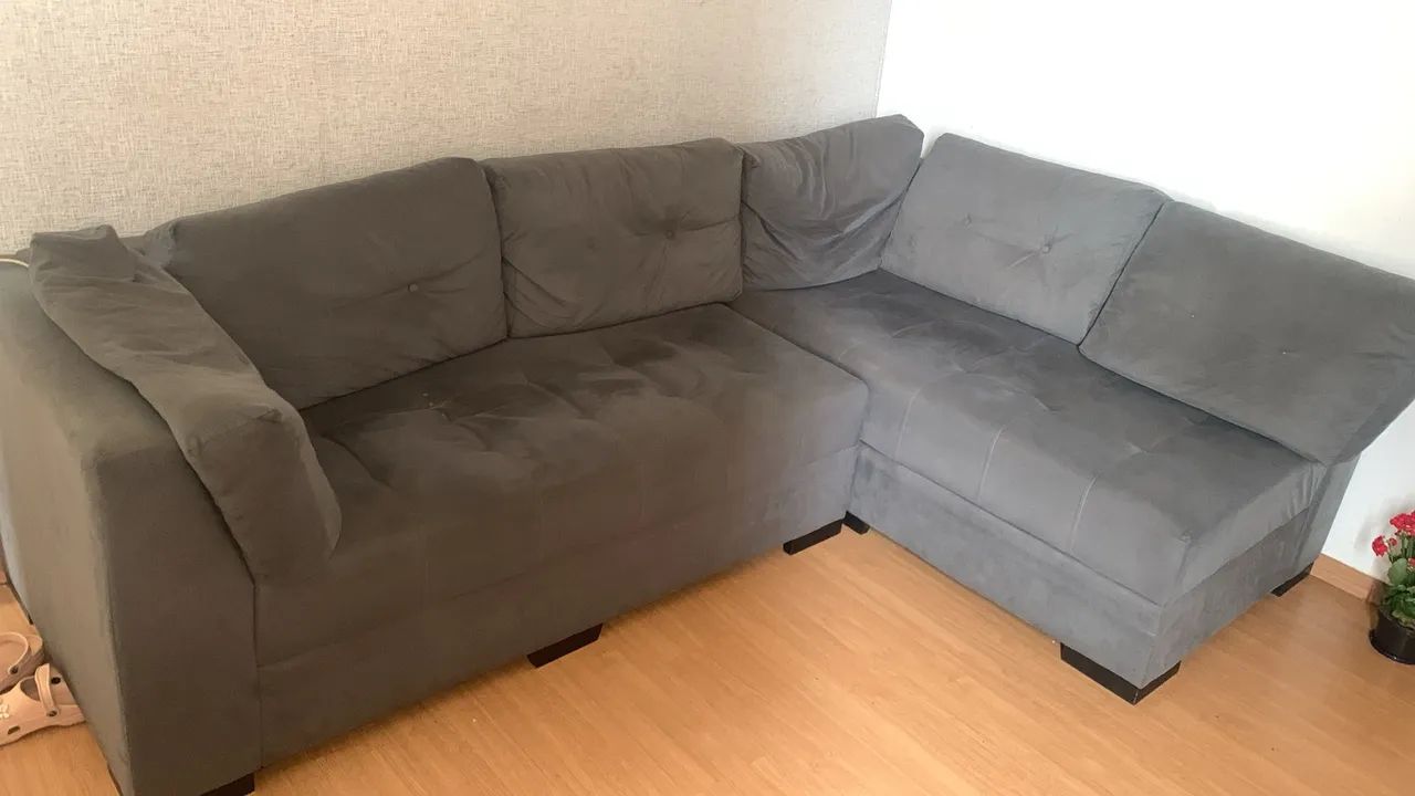 Sofa de canto cinza  - Foto 3