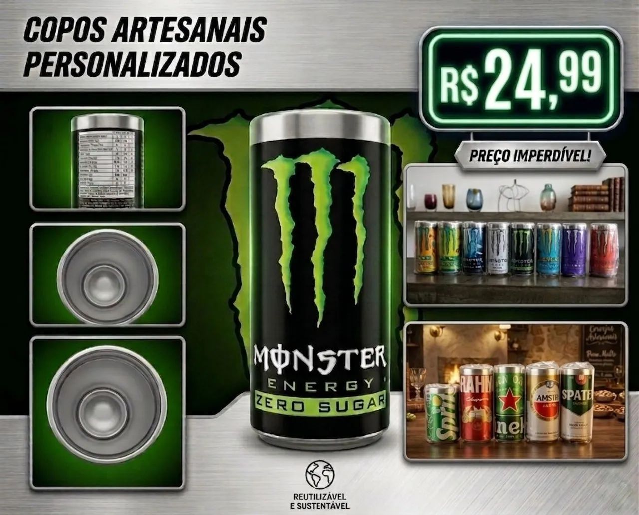 COPOS ARTESANAIS PERSONALIZADOS 