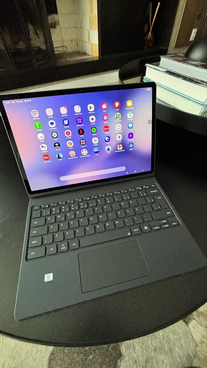 Tablet Samsung S10+ com capa/teclado - Foto 3