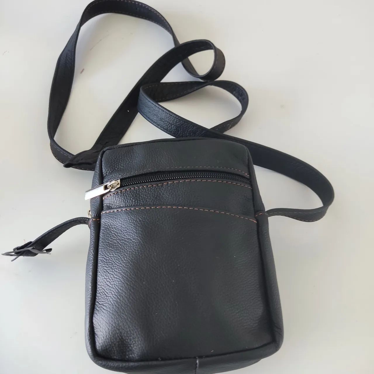 Bolsa Shold Bag COURO Preto NOVA - Foto 4
