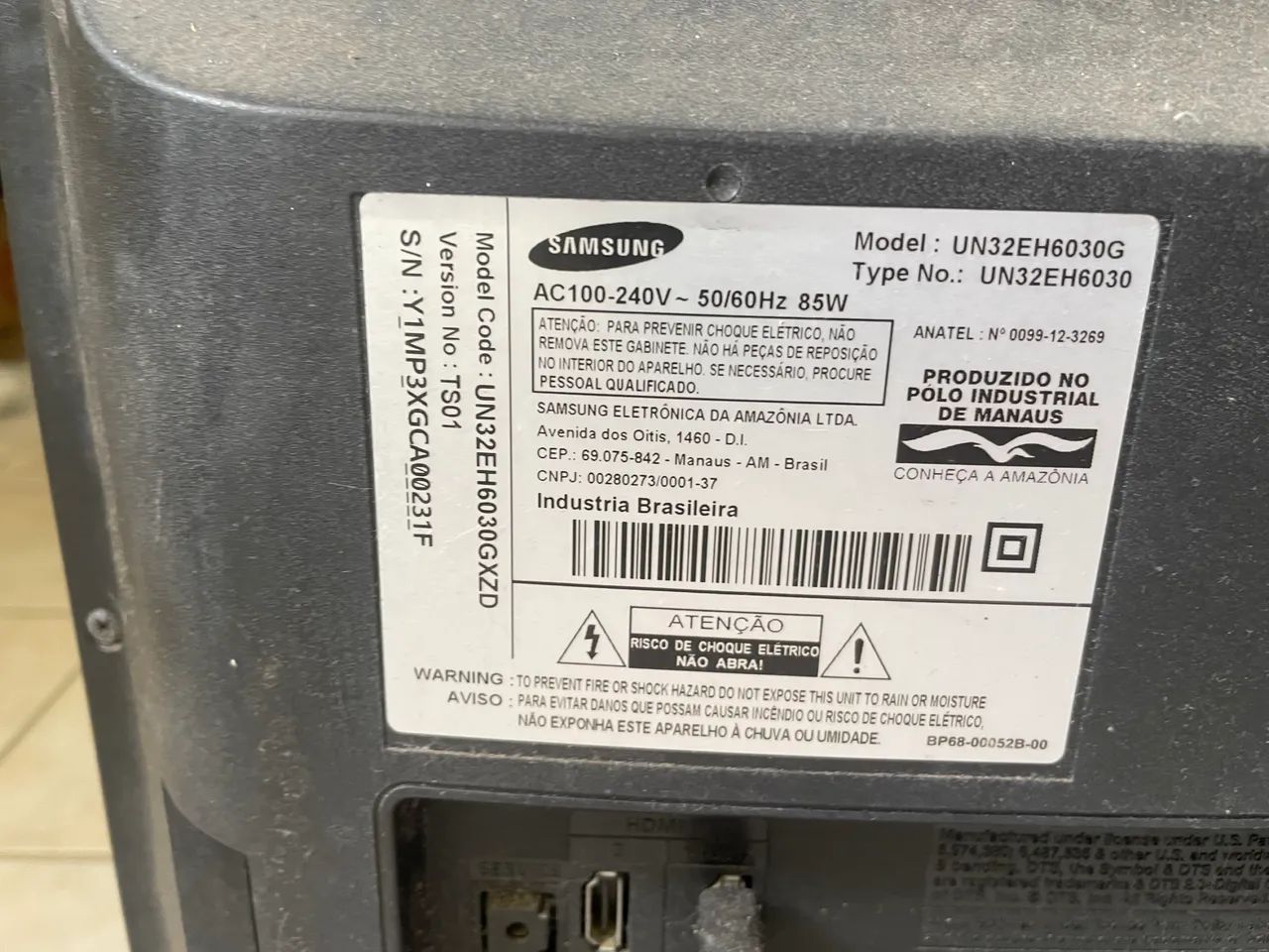 Tv Samsung 32 polegadas com defeito  - Foto 3