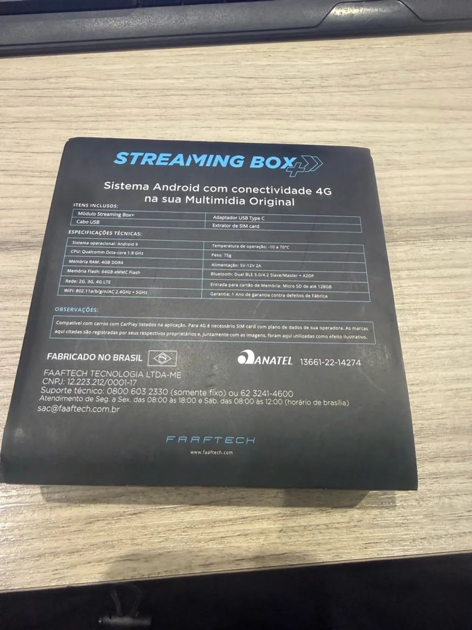 STREAMING BOX CAR PLAY 4G RAM / 64GB - Foto 4