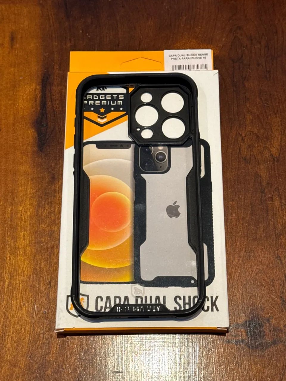 Kit 8 Capinhas Iphone 15 Pro Max Gadgets Premium Preto Branco Transparente Proteção 100% - Foto 3