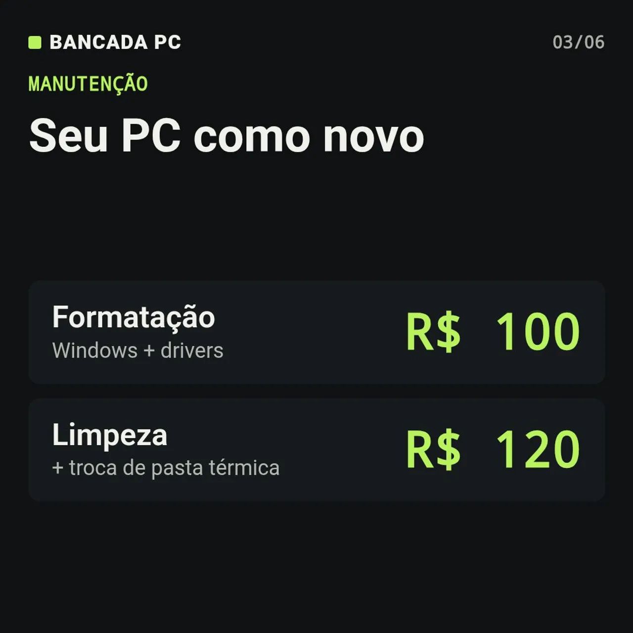 Montagem Formatacao e Limpeza de PC em Maringa - Foto 3