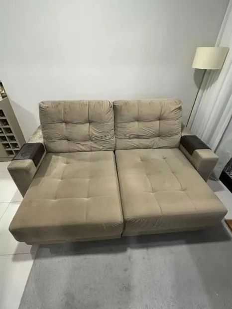 Sofá Retrátil 2,20m - Recém Higienizado - Foto 4