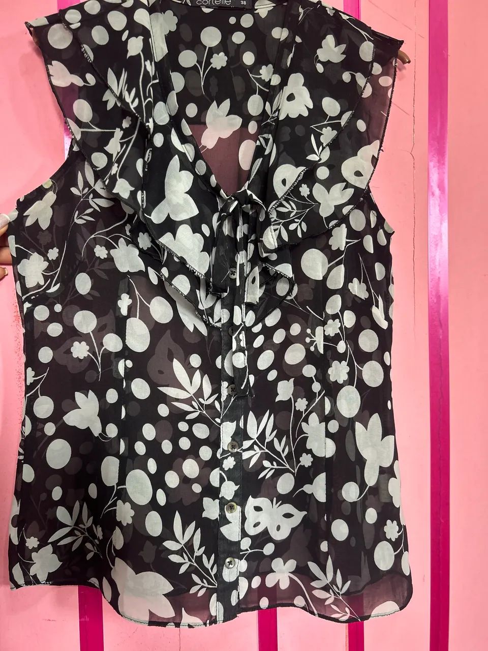 Camisa/blusa com gola destaque - Foto 5