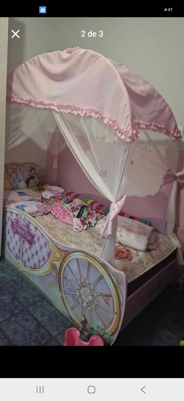 Cama princesas com colchão  - Foto 2