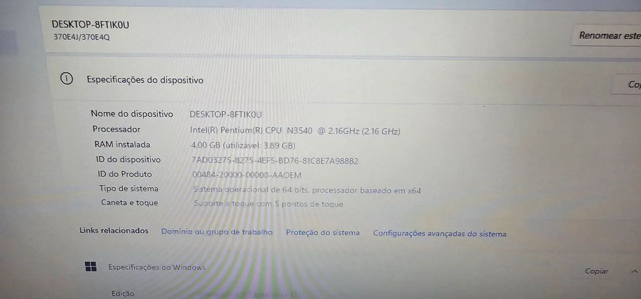 Notebook Samsung 4GB RAM, SSD 120GB - Foto 3