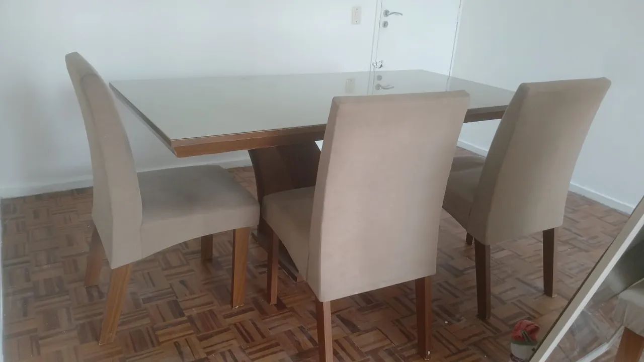 Mesa seis lugares com cadeiras - Foto 3
