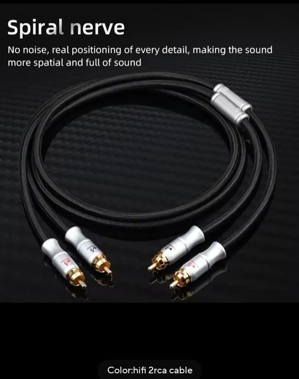 Cabo RCA Y 2 RCA para 2 RCA 6N OFC alta performance