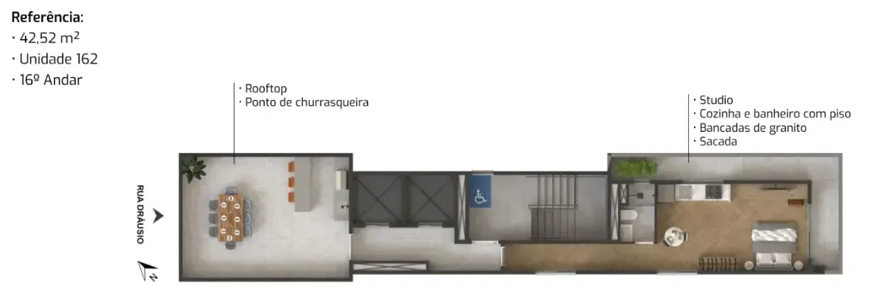 PLANTA 42m²