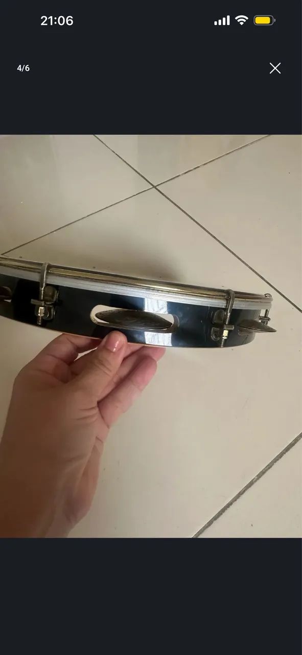 Pandeiro contemporâneo 12 polegadas  - Foto 2
