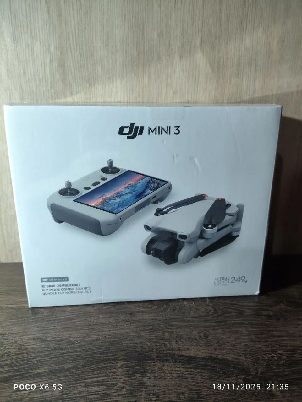 Drone DJ Mini 3 com tela  - Foto 5