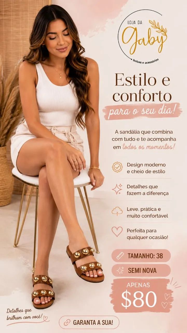 Sandália Anacapri Tam 38 Caramelo  - Foto 2