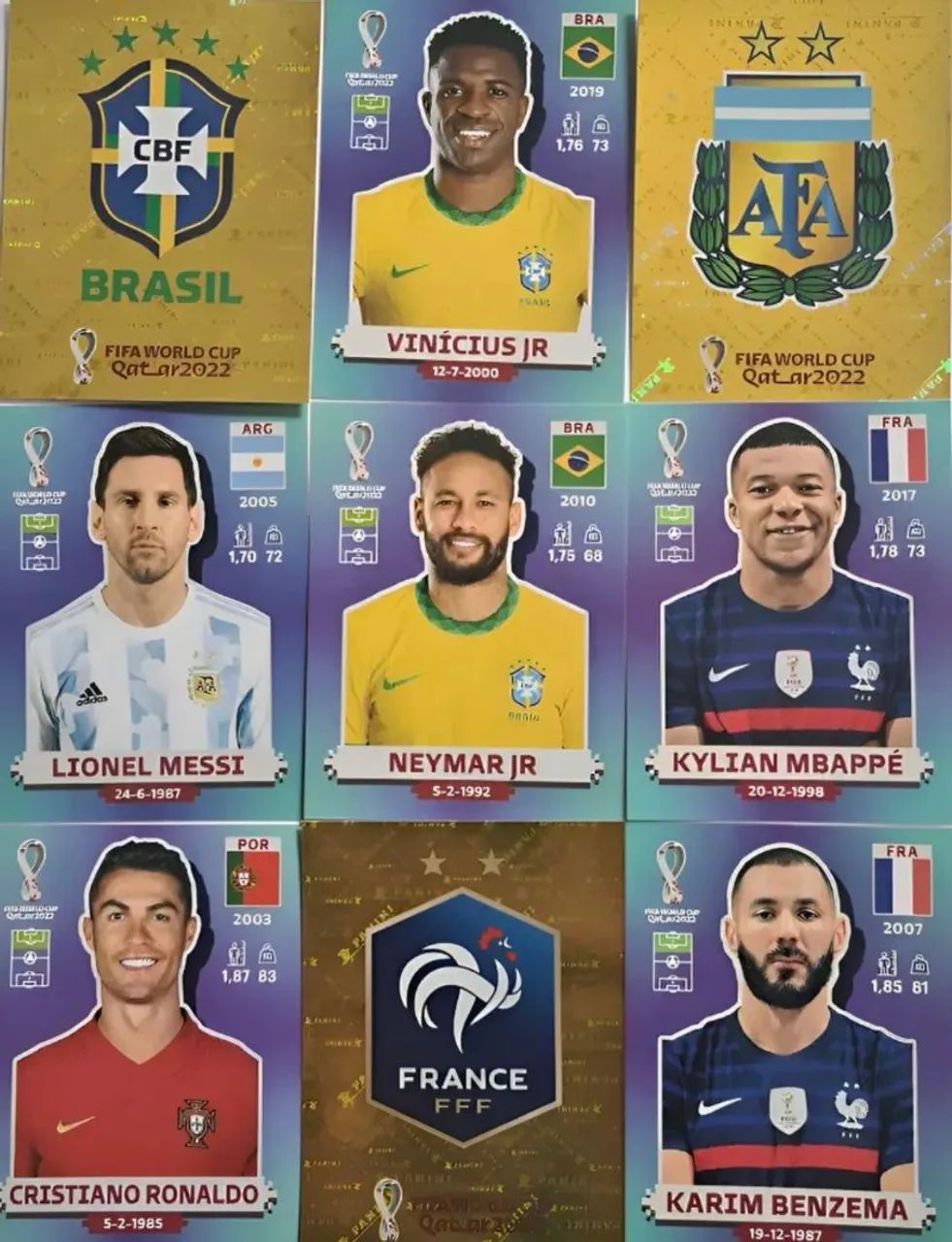 Figurinhas copa 2022