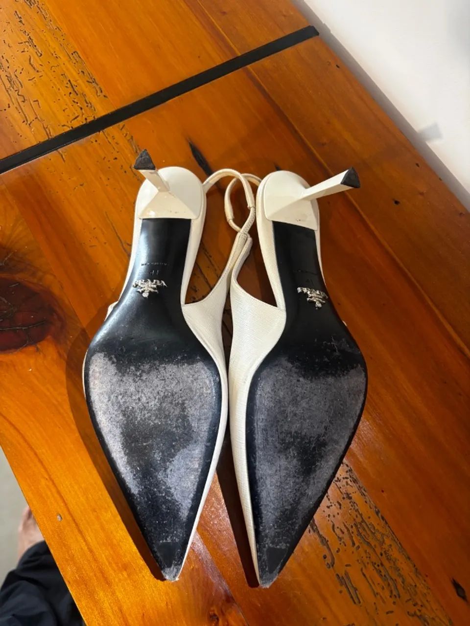 Scarpin Prada Slingback Saffiano Original Tam. 41 - Foto 5
