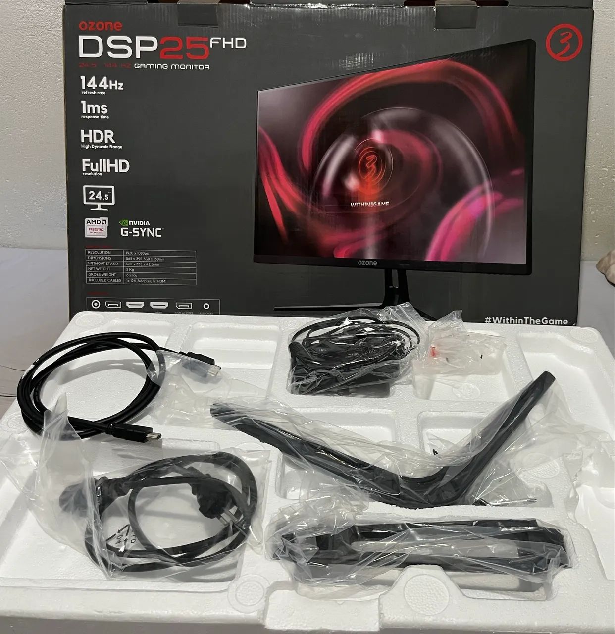 Monitor gamer ozone 144hz 