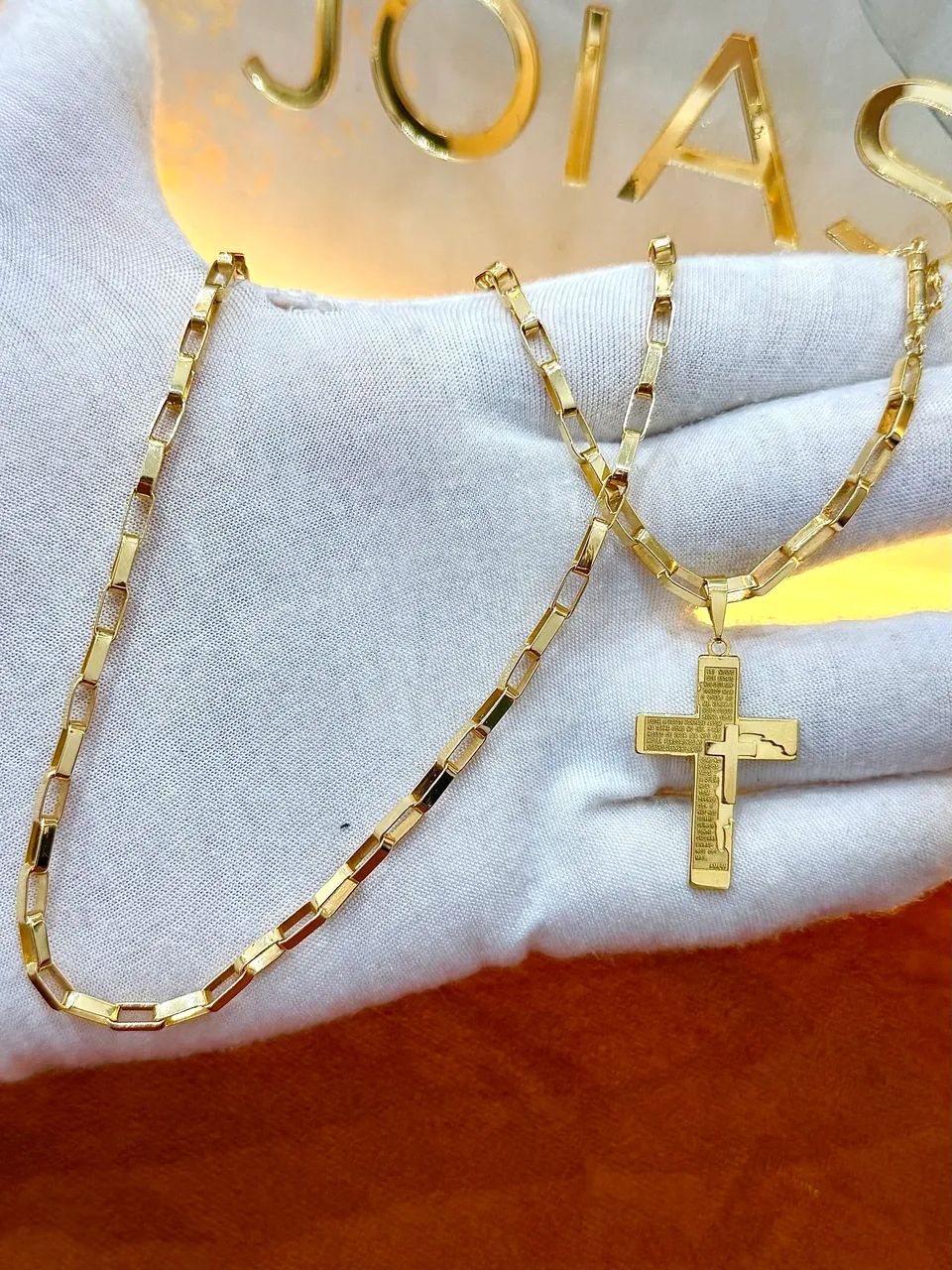 Cordão de ouro com 19.8g maciço novo ( LOJA )