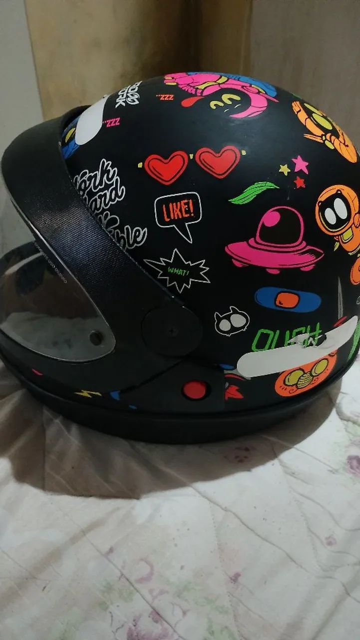 Capacete número 58 unissex - Foto 4