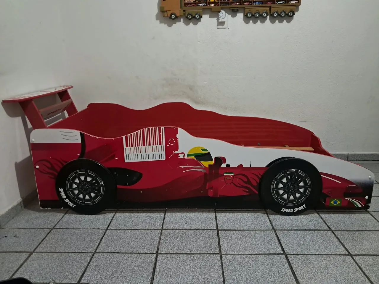 CAMA INFANTIL CARRINHO DE CORRIDA  - Foto 2