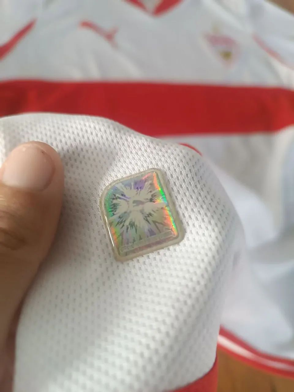 Camisa Original 2010 2011 VfB Stuttgart Alemanha Puma Branca - Foto 5