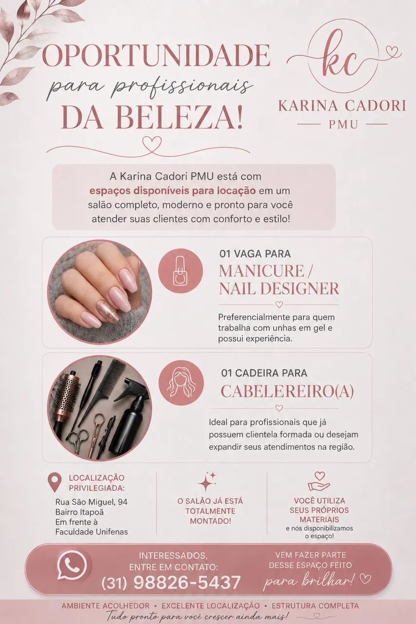 Vagas disponíveis 