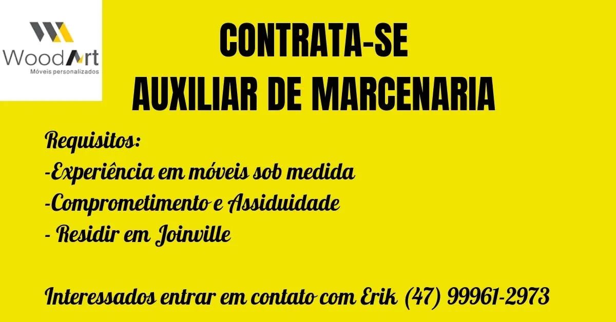 Auxiliar de Marcenaria 