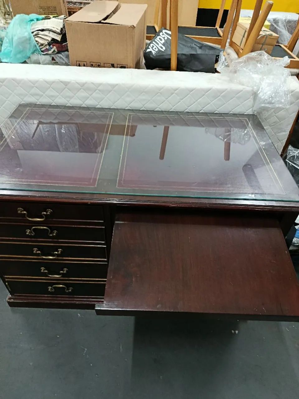 Mesa Escritório Vintage Madeira Maciça  - Foto 2