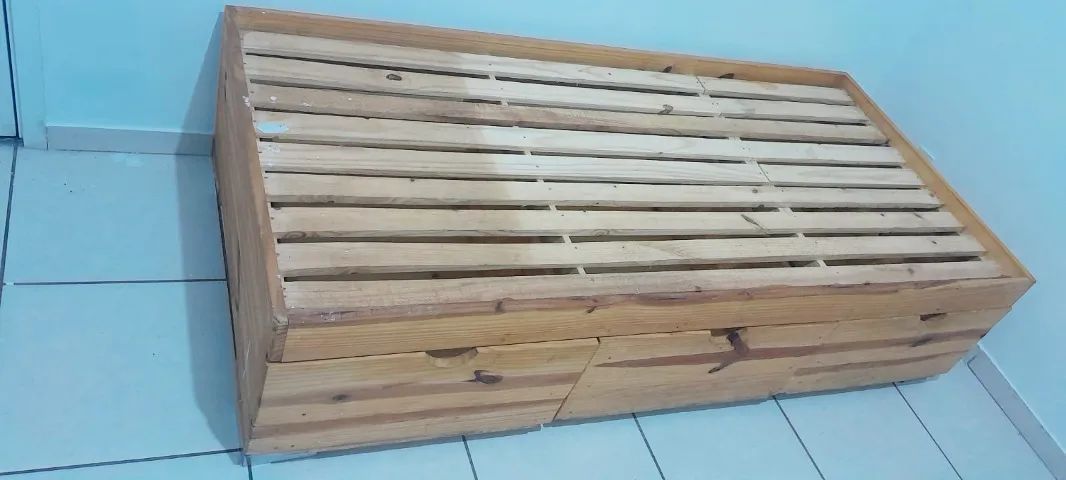 Cama de Solteiro 3 gavetas Pinos - Foto 3