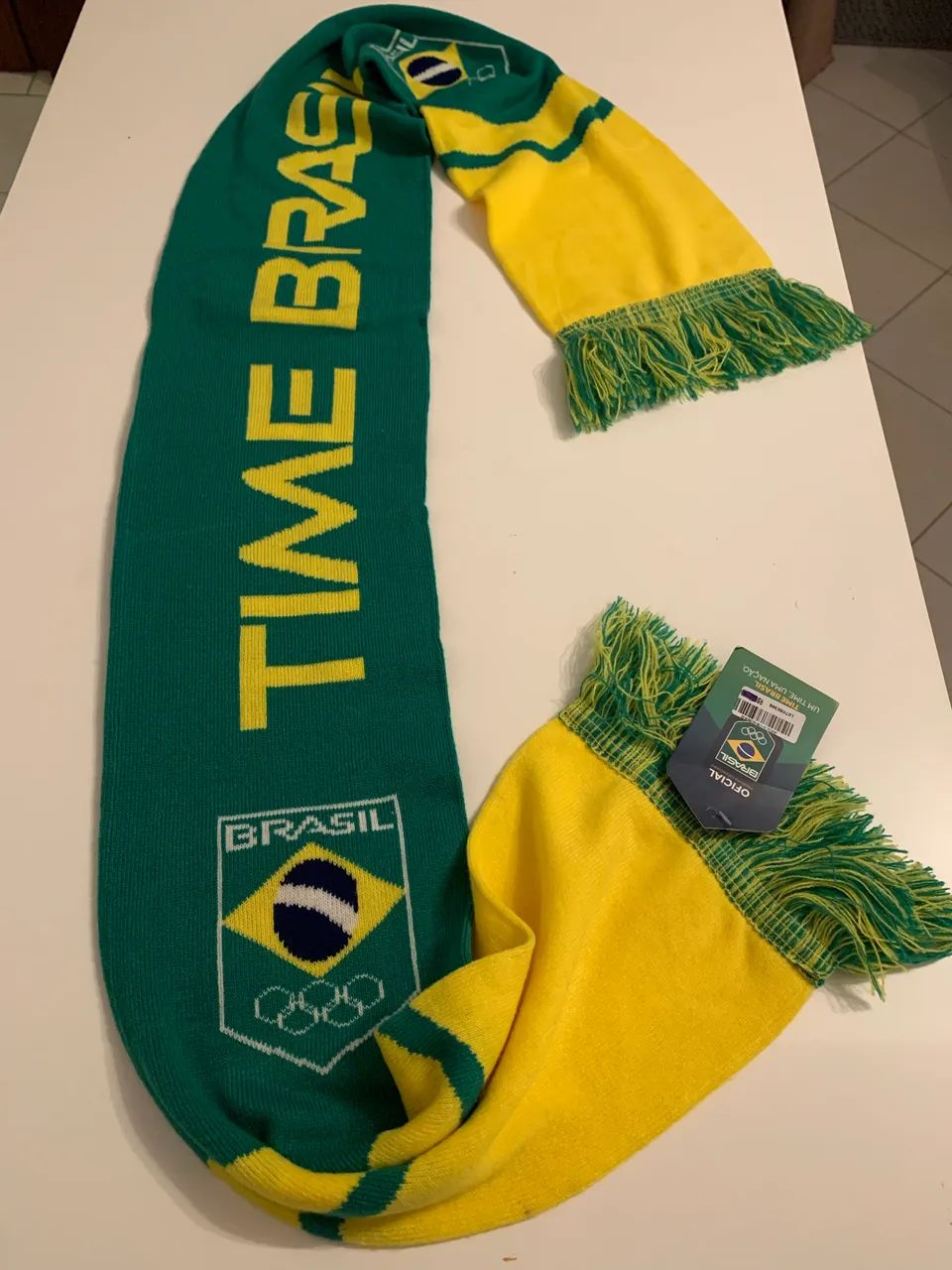 Cachecol Brasil oficial Olimpíadas 