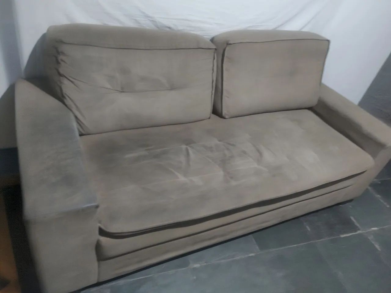 Sofa suede 3 lugares - Foto 2