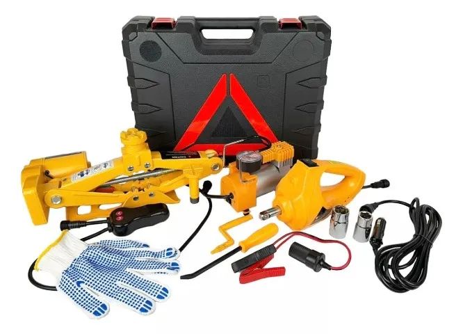 Macaco Elétrico + Chave de roda 12V + Compressor 12V - 3 Tonelada - Foto 3