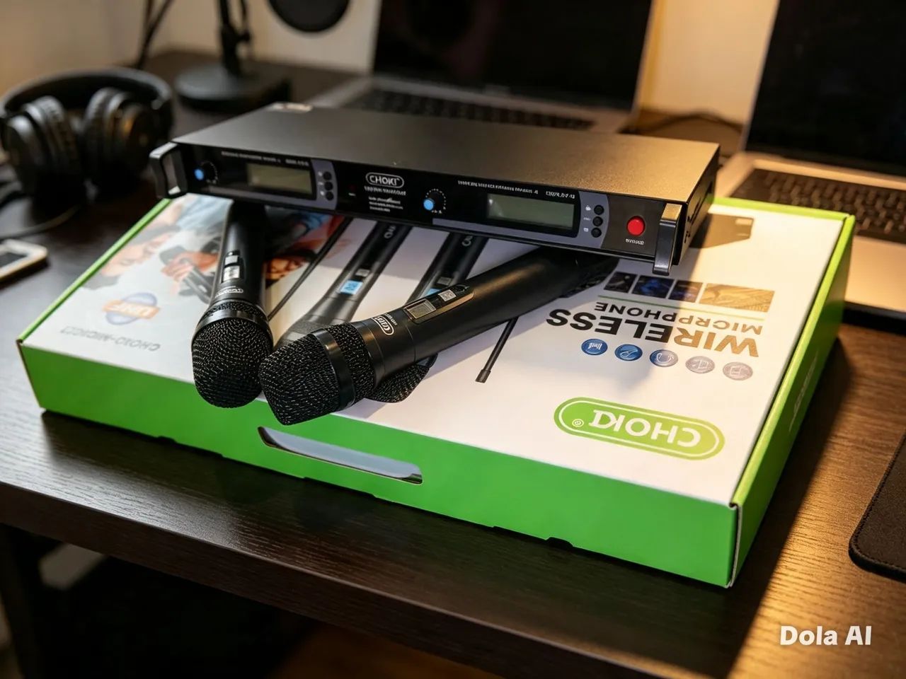 Microfone duplo sem fio  - Foto 2