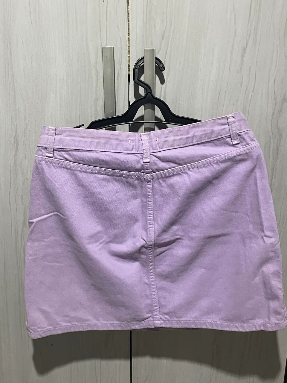saia jeans lilás - Foto 2