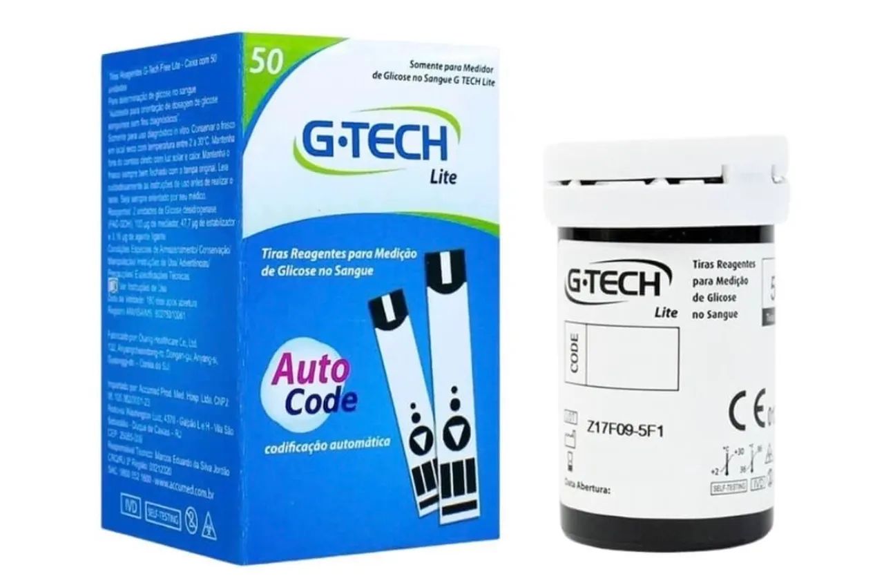 Fitas de glicemia G-tech