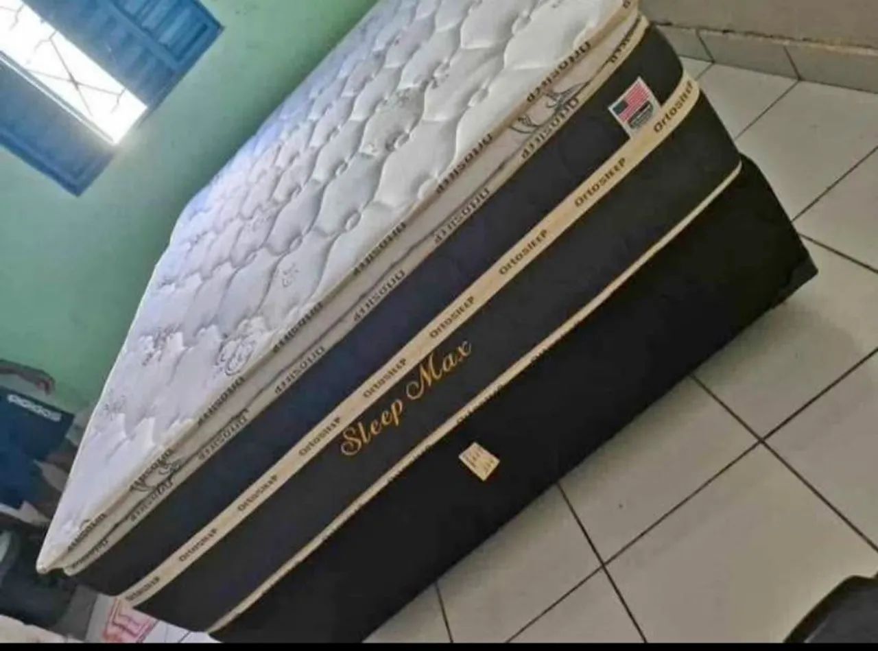 Cama casal molas ensacadas colchão 35cm 