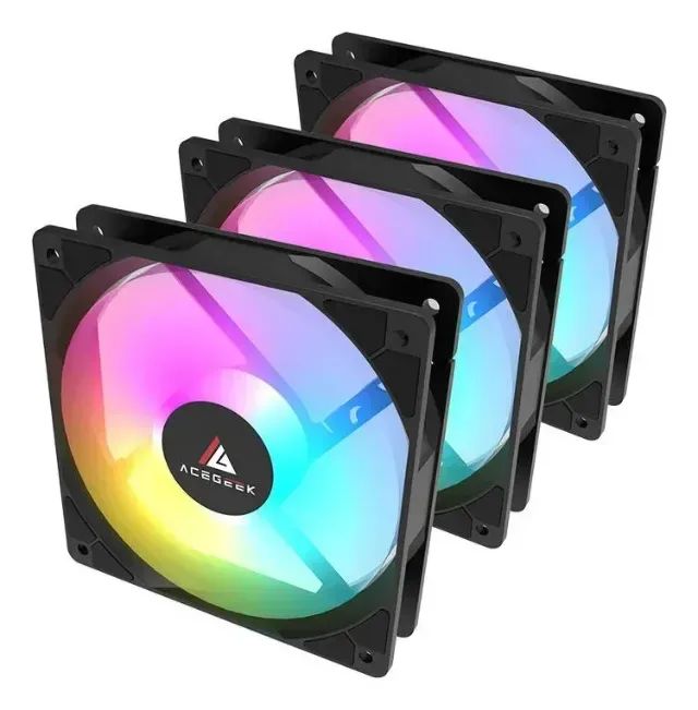Kit Ventoinhas Acegeek 3x120mm