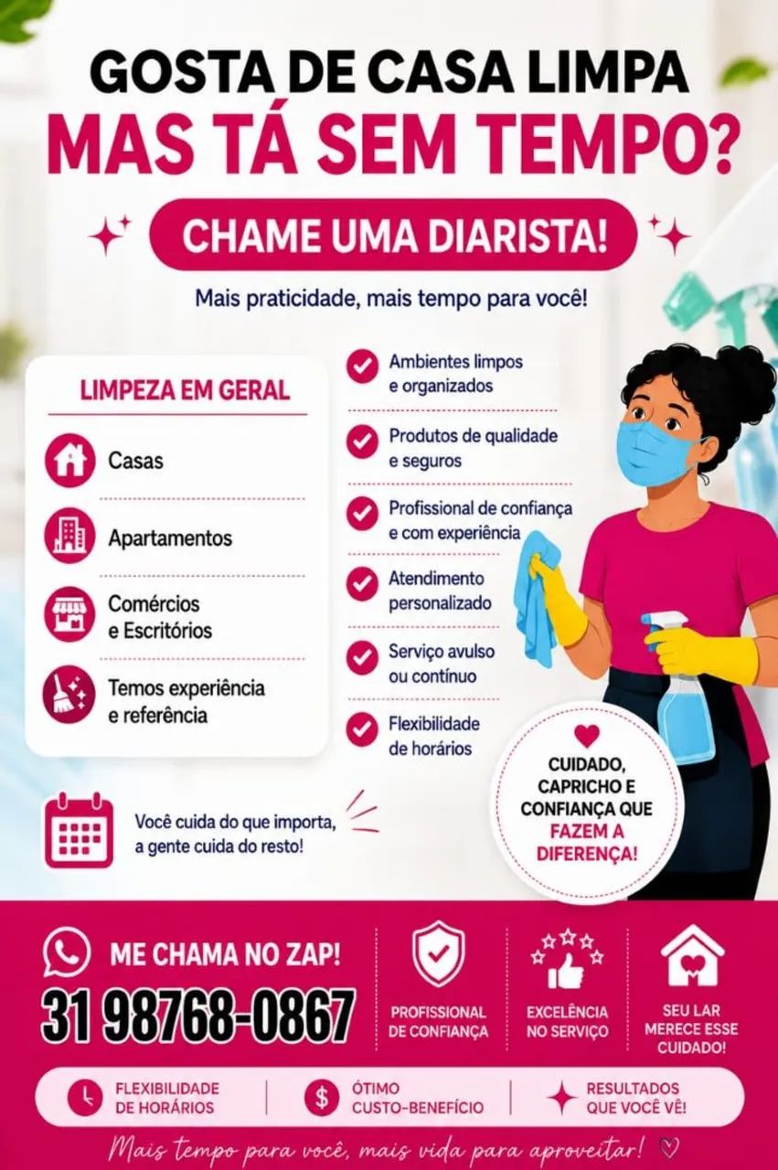 Faxineira/diarista 