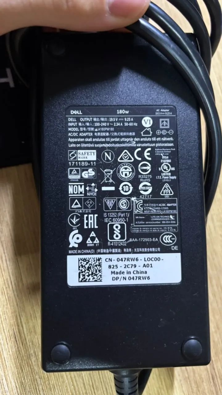 Carregador de Notebook DELL 180W - Foto 2