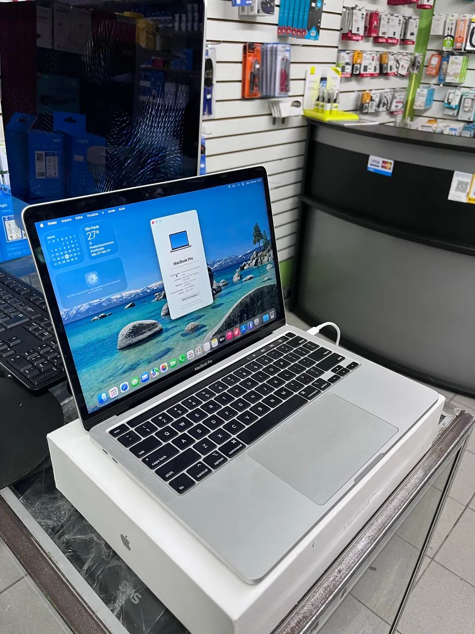 Macbook pro 2020 touch bar caixa original nunca aberto - Foto 5