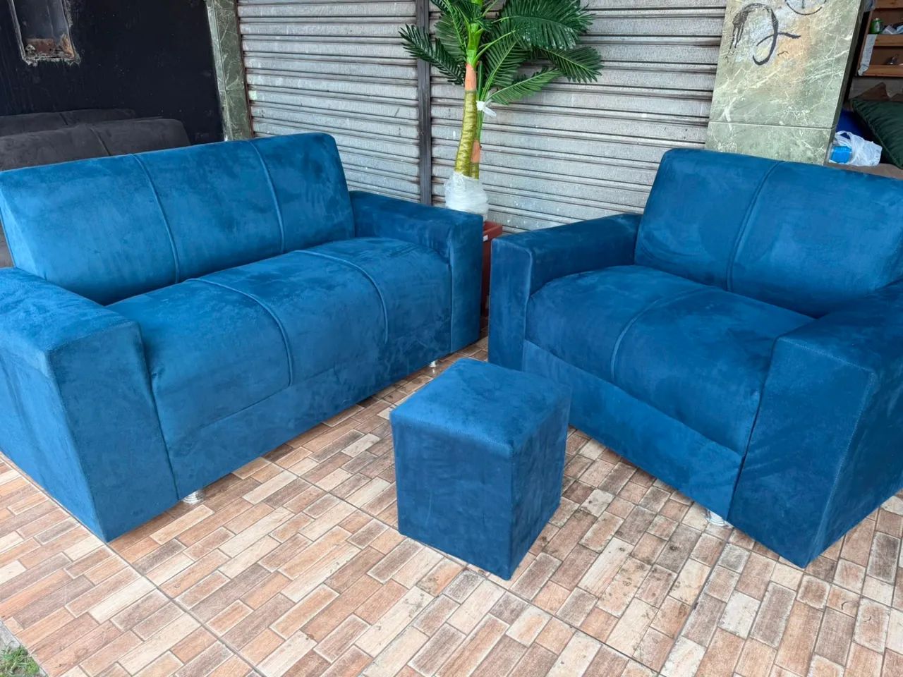 JOGO DE SOFA + PUFF DIRETO DA FÁBRICA, ENTREGA GRÁTIS EM MANAUS 